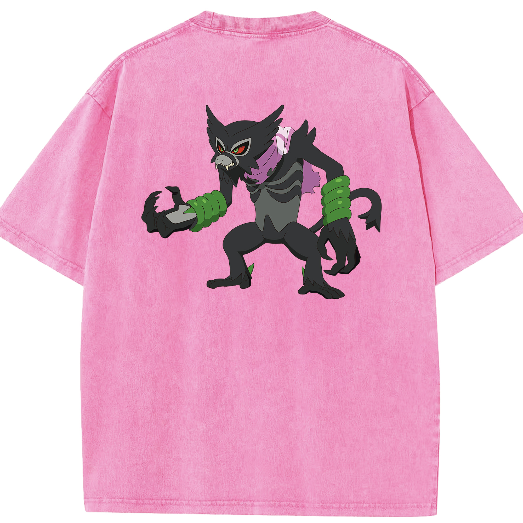 （画像用） ポケットモンスター Pokémon 綿100% ヴィンテージ風 半袖Tシャツ（背面プリント）